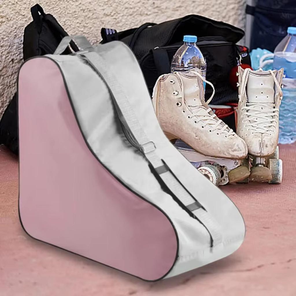 Large Capacity Roller Skate Carry Bag Universal Inline Skates Storage Backpack Durable Skate Shoe Carrier with Adjustable Shoulder Strap