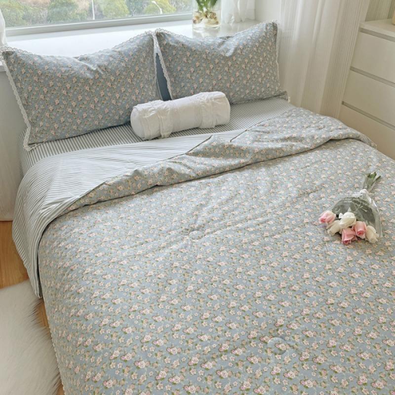 Machine Washable Cotton Quilts With Hot Selling Pure Cotton And Fresh Breeze, Double Air Conditioning Quilts, Summer Bedding