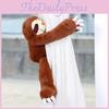 Gray Cartoon Cute Brown Sloth Plush Doll Curtain Buckle For Decoration Room