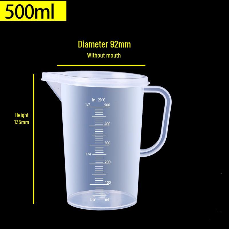 Plastic Measuring Cup with Scale for Kitchen, Baking, and Milk Tea Shops