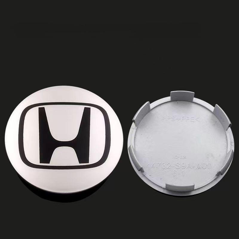 AAAKN1 4PCS 58/69mm Car Hub Cap Decor Sticker Badge Wheel Center Cover Decal Auto Modification Accessories For Honda Civic Accord