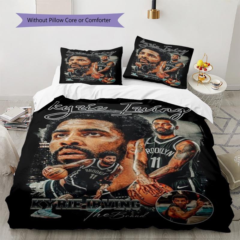 Kyrie Irving Basketball Star Player Print 3‑Pieces Duvet Cover Set Sports Bedding Without Pillow Core or Comforter