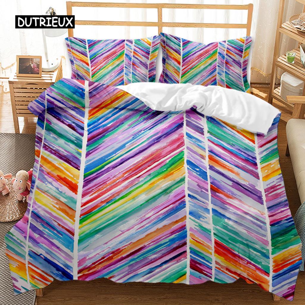 

Пододеяльник с геометрическим узором, современный, с круговыми волнистыми узорами, сине-белые полосы, комплект постельного белья, двуспальный, двуспальный, полиэстеровый чехол для кровати EU single(135x200cm)