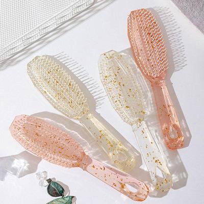 Transparent Long Comb, Crystal Fine Hair Comb, Men's and Women's Travel Wet Hair Brush