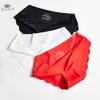 Large Size Women's Underwear Panties Ice Silk Seamless Sports Invisible Low Waist Sexy Briefs