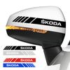 CGT1 20*2cm car rearview mirror side sticker waterproof decal, suitable for Skoda Octavia, Scala, Rapid, Kamiq, Kodiaq, Fabia, Superb
