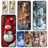 Christmas Snowman Phone Case Cover for Xiaomi Mi 17 Pro Max 15 14 13 12 11 Ultra 15T 14T 13T 12T 11T Pro Lite Soft TPU Shell Bag