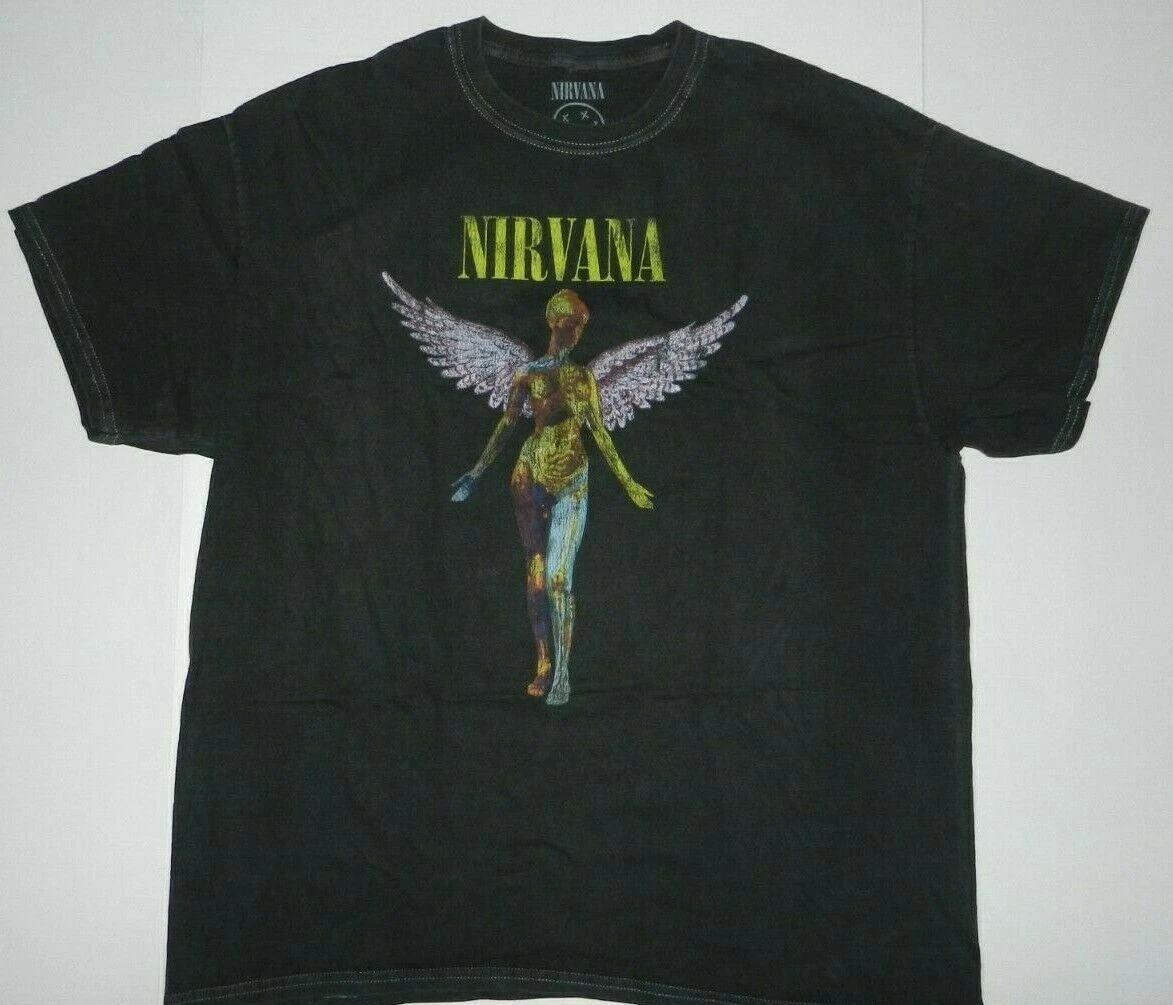 Nirvana Band In Utero Angel Overdyed Tee Shirt New XS
