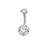 12 Stück/Set Kristall Bauchnabelring Mode Frau Bauchnabel Körperpiercing Schmuck