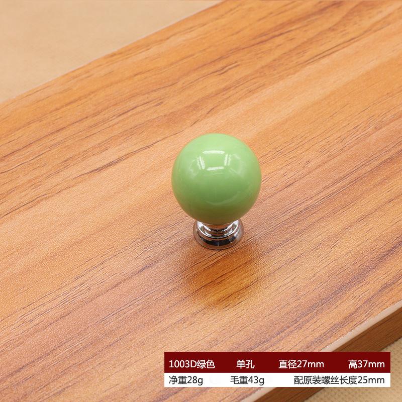 Zinc Alloy Ceramic Knob Handle Single Hole Furniture Handles Drawer Cabinet Door European Pumpkin Cartoon