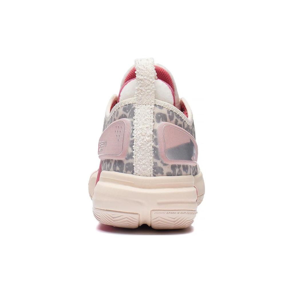 Li Ning Speed 9 Premium Basketball Shoes Men's Low Top Light Gray Pink ABAS071-4