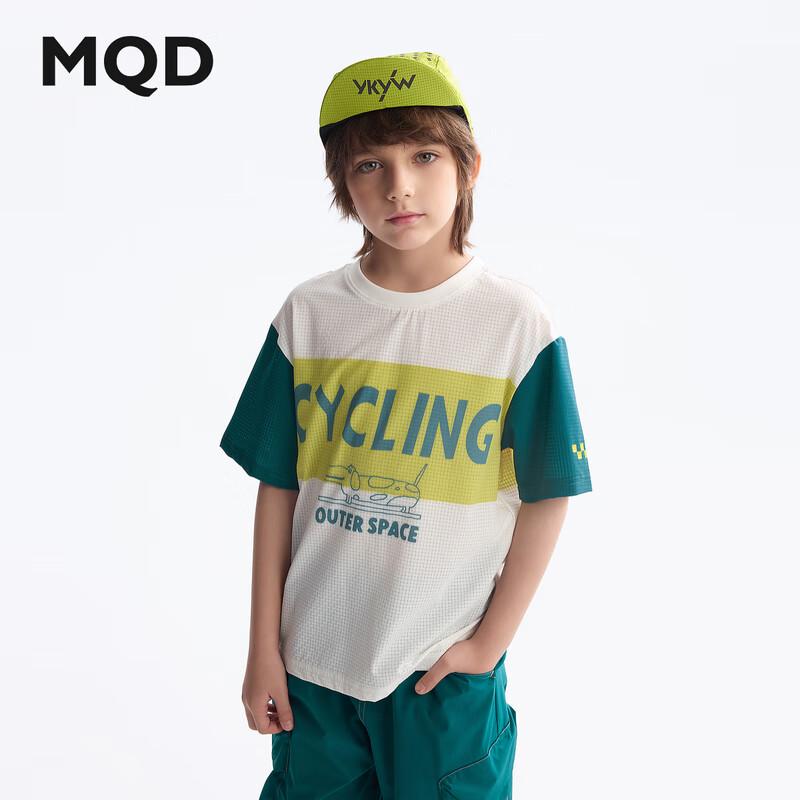 MQD Boys  Summer Letter Print Short Sleeve T-Shirt 120
