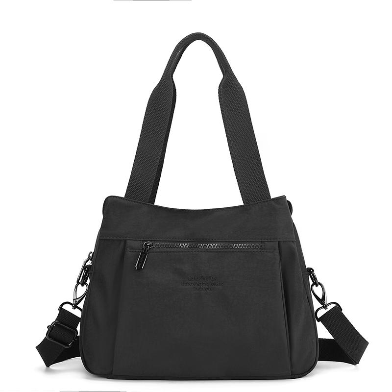 Fashion Female Handbag High Quality Fabric Women Tote Bag Large Capacity Girls Shopping Bag Casual Multi-pockets Shoulder Bag