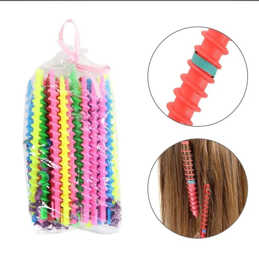Professioneller Spiral-Plastik-Dauerwellenstab DIY Wellen-Magie Lockenwickler Multifunktionaler Lockenstab Damen Dame Mädchen