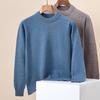 Hengyuanxiang Men's 100% Pure Wool Round Neck Sweater