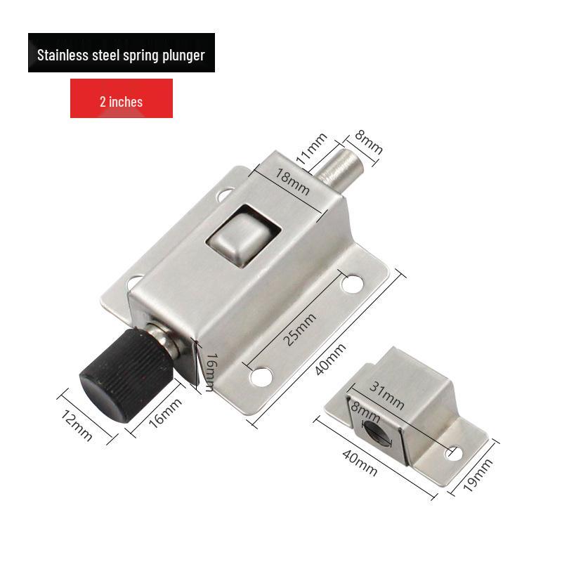 Surface Mount Automatic Spring Latch for Wooden Cabinets and Doors