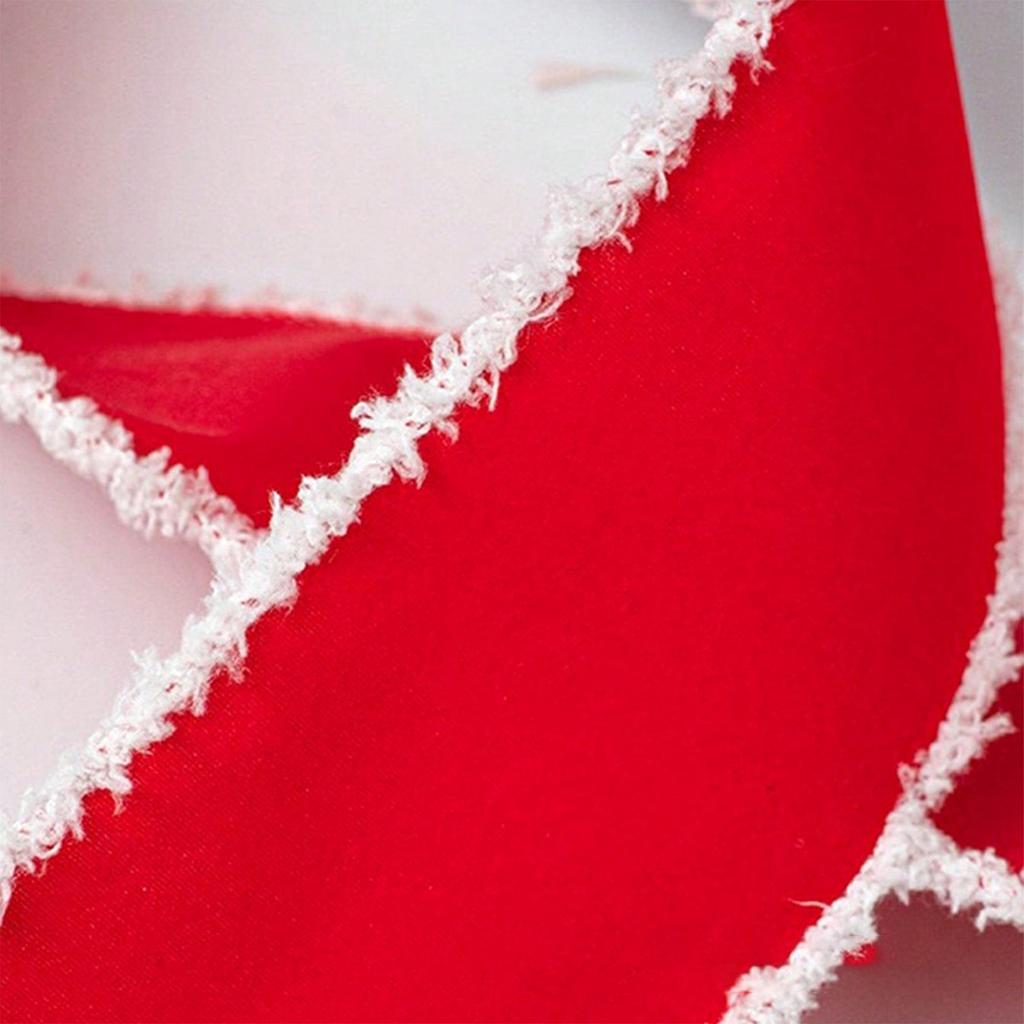 6.3cm Christmas Decoration DIY Ribbon Fabric Craft Velvet Bow Ribbon