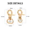 10PCS Small Clamp Buckle Zinc Alloy Material Electroplated Alloy Buckle DIY KeyChain Bag Part Accessories