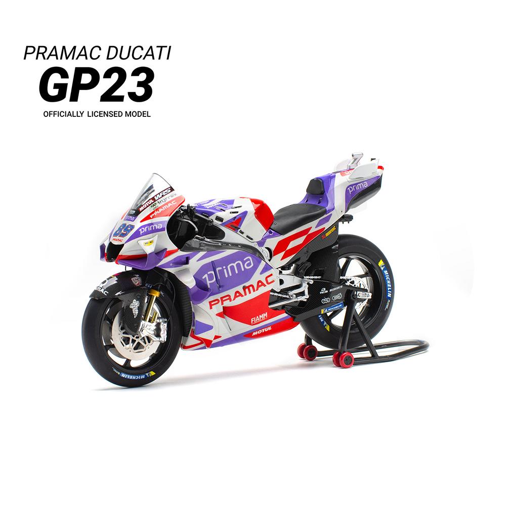 In Stock Kiloworks 1:12 Ducati Pramac Gp23  Motorcycle Simulation Alloy Micro Diecasting Custom Toy Collection Gift Ornament
