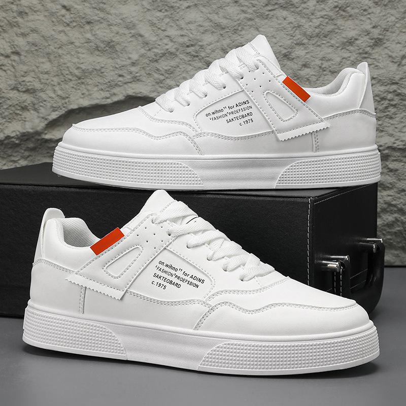 

Маленькие белые туфли мужская обувь 2025 весна новая 47 большой размер 48 обувь мужская универсальная мужская спортивная и повседневная обувь для скейтборда 39 белый