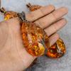 Baltischer Bernstein-Edelstein-reiner Kupferdraht-Verpackungs-handgemachter Schmuck-Anhänger
