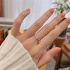 Elegant Sparkling Moissanite Micro-Pave Silver Ring: Perfect Four-Prong Proposal or Wedding Prop