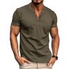 2026 Summer Men's Fashion Solid Color Short Sleeve Casual Versatile Breathable T-Shirt