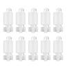 10PCS Arcade Video Game Button Switch Button LED Light Lamp Accessories(White)