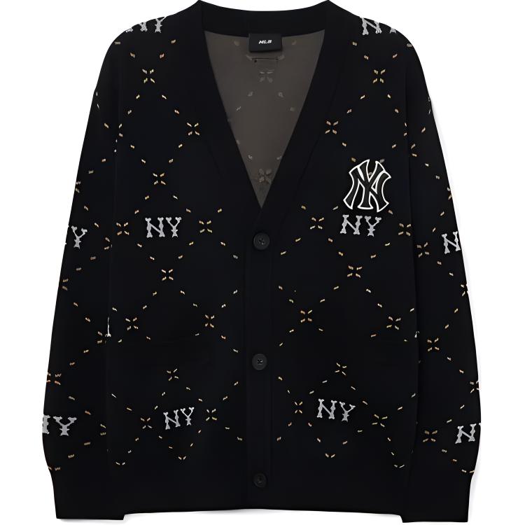 New MLB Knitwear Unisex Black 3AKCM0431-50BKS