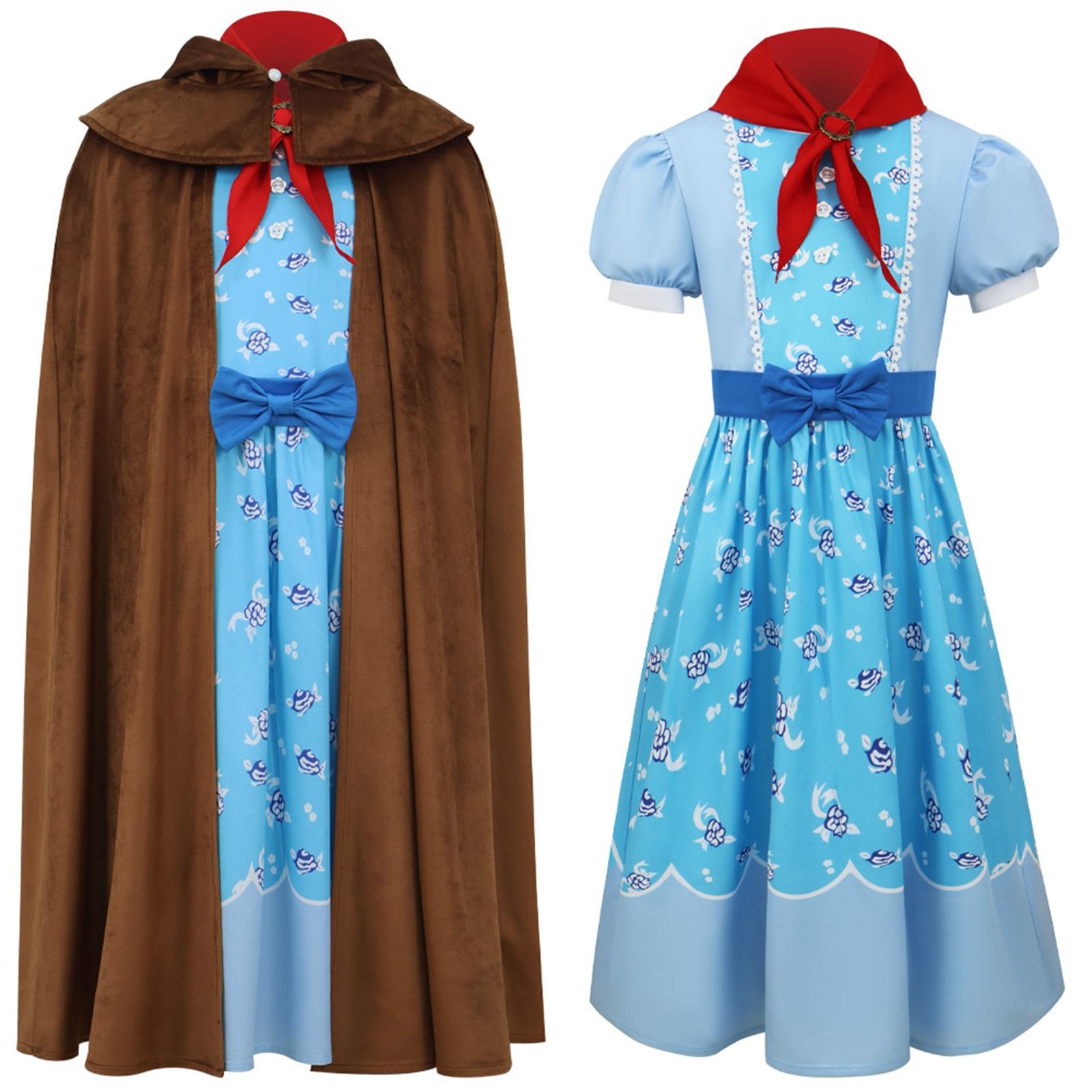 

Cos Costume Princess Skirt Suit Children s Performance Costume Cosplay Role-play Costume 150 синій