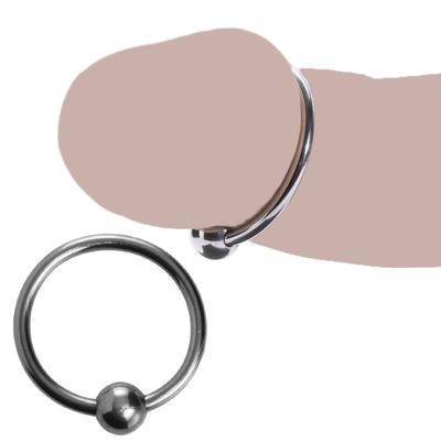 JIUAI Anelli per il pene in acciaio inossidabile a ritardo lungo Anelli per l'estensione del pene Dispositivo maschile Giocattoli sessuali per uomo