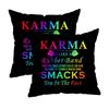 Hearts On Black Pillowcaseszipper Design, Decorative Pillowcase, 45X45 Cm Pillowcase