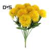 10 Bunches Simulated Dandelion Flower Ball Lifelike Odorless No Maintenance Silk Artificial Flowers for Home Hotel Decoration