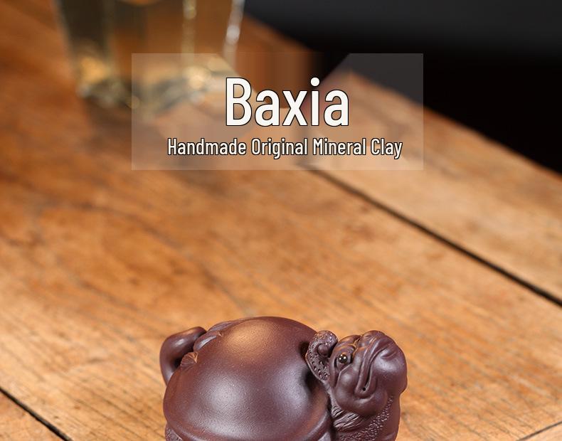 Handmade Yixing Zisha Dragon Turtle Tea Pet Sculpture for Tea Ceremony
