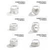 SHIXIN 6 Styles Trendy Moon Love Heart Adjustable Open Rings for Women Creative Geometric Irregular Wide Knuckle Ring Lady Gifts
