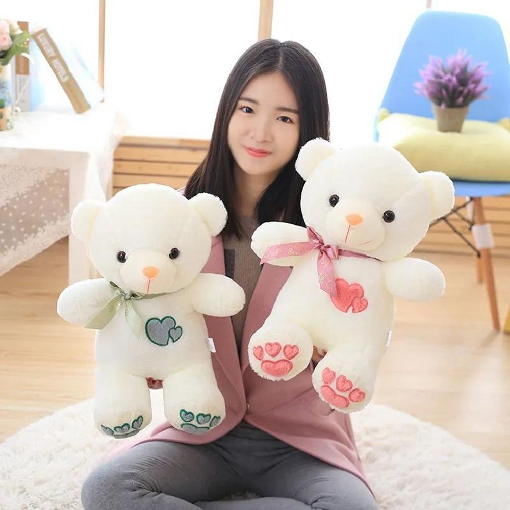 Large Teddy Plush Toy Cuddle Bear Ribbon Love Embroidery Cute Soft Sleep Doll Child Gift Christmas Festival Birthday Gift