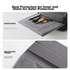 UGREEN Laptop Sleeve 16-Inch, Storage Bag Protective Cover PU Leather, Compatible with All Computers, Can Be Used As Stand, Gray