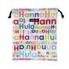 Hanna Hula Deodorant Drawstring Pouch M Size Cookie Grape Water Resistant Antibacterial Diaper Bag