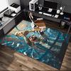 1pc Football Star Messi Rug, Comfortable Printed Home Area Carpet, Cozy Office Chair Rug