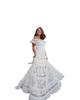 2025 One-Shoulder Ruffled Lace White Swing Dress for Women – Spring/Summer Collection