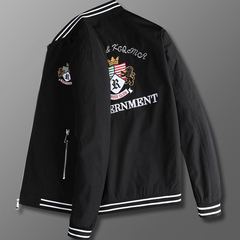 Men's Jacket Spring and Autumn Youth Large Size Versatile Handsome Thin Jacket Casual Trend Autumn
