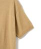 KNITTED Cool Summer Essential Round Short Sleeve Knit Tee Camel
