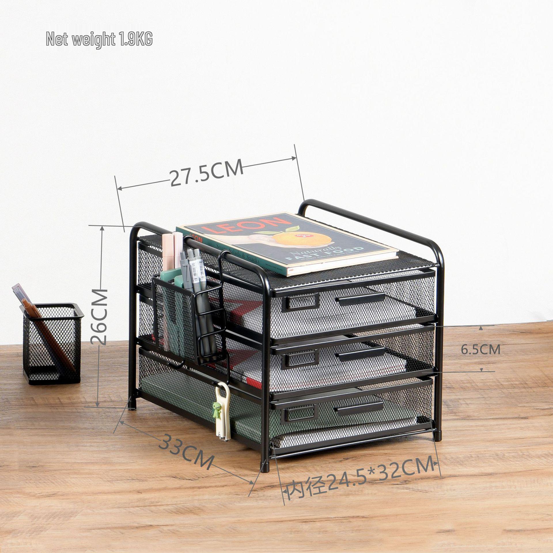 

Кованый железный стеллаж для файлов формата А4 с ящиками - Подстольный шкаф для хранения документов и органайзер для классификации формата А3