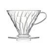V60 Dripper 02 Clear Tritan Coffee Coffee Drip for Conical Dishwasher Made In Japan Pour-Over 1-4 Cups, Shape, BPA-Free, Safe, VDTA-02-T