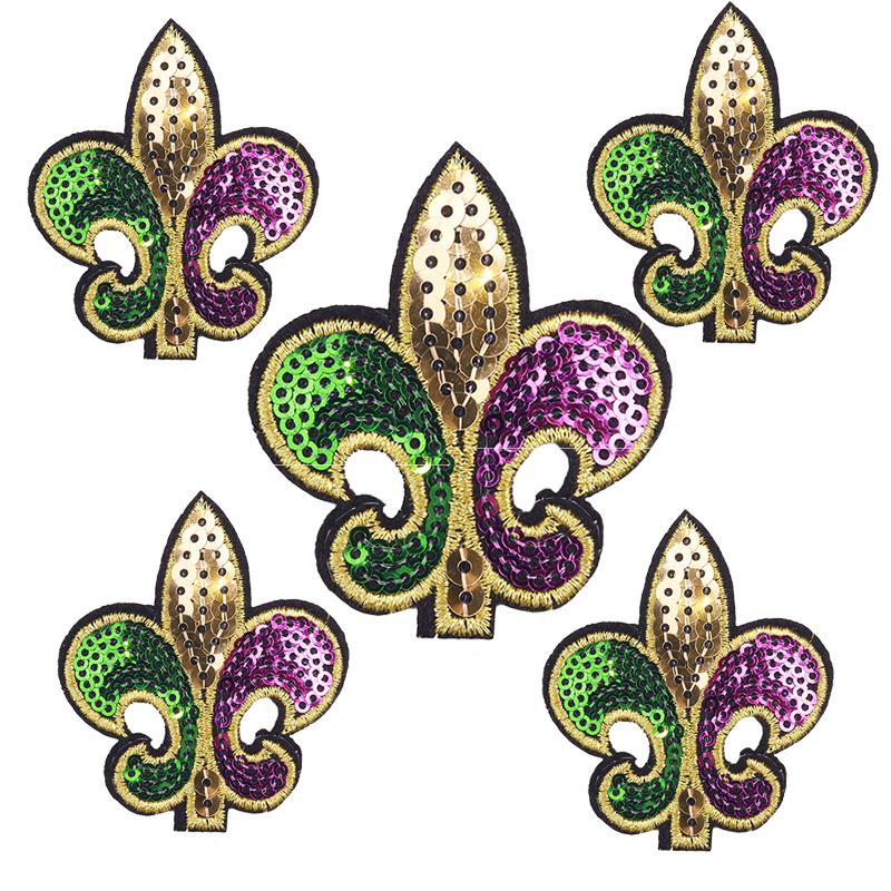 10pcs Cartoon Sequins Watermelon Fruit Drink Embroidered Patches Shells Coconut Trees Patch Clothes Decoration Sew Applique Diy