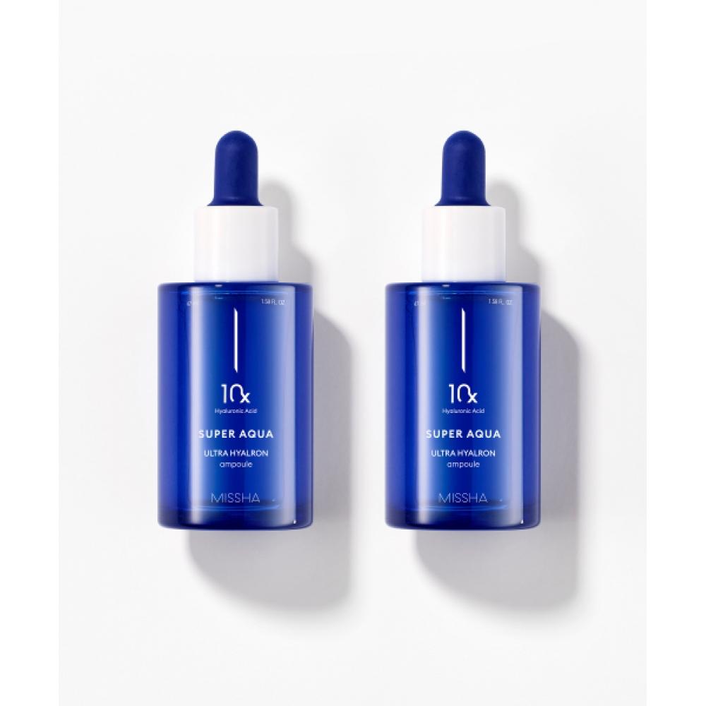 Missha [2 Pieces] Super Aqua Ultra Hyaluronic Ampoule 47ml NONE