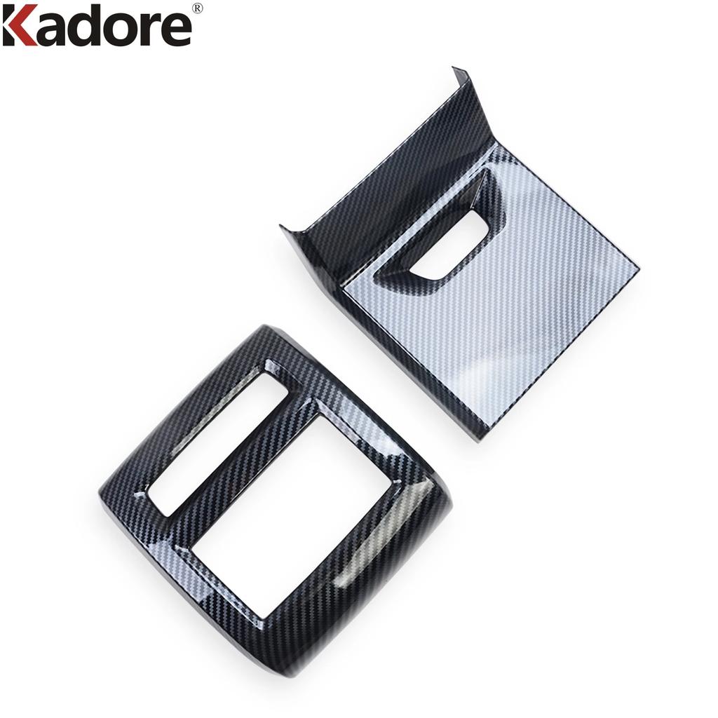 For Volkswagen VW Golf 8 MK8 Pro R - Carbon Car Armrest Rear Air Condition Vent Outlet Cover Trim Interior Accessories