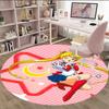 1pc Sailor Moon Carpet, Round Rug, Comfortable, Suitable for Entryways, Living Rooms, Office, And Bedrooms, Christmas Decoration