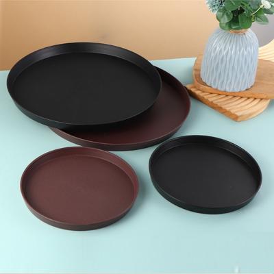 2 Stück Moderne Runde Speiseteller, Geeignet für Aufbewahrungsschale für Zuhause, Küche und Badezimmer - für Kaffee-, Tee- oder Obstschale