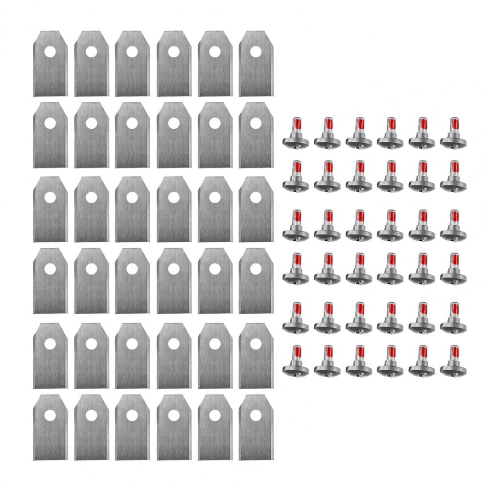 Lawnmower Replacement Blades Lawnmower Blade with Mounting Screws Heavy Duty Universal Robot Lawn Mower Blade for Segway